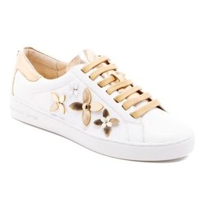 Michael Kors White Leather Sneakers